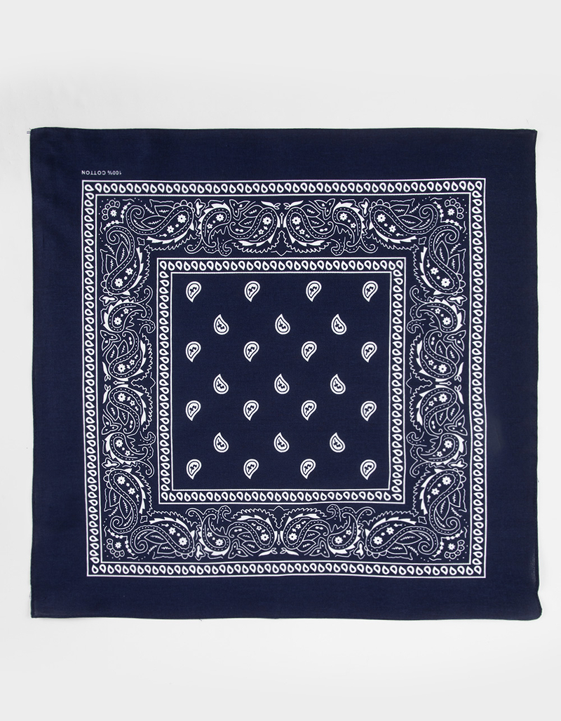 Navy Paisley Bandana image number 0