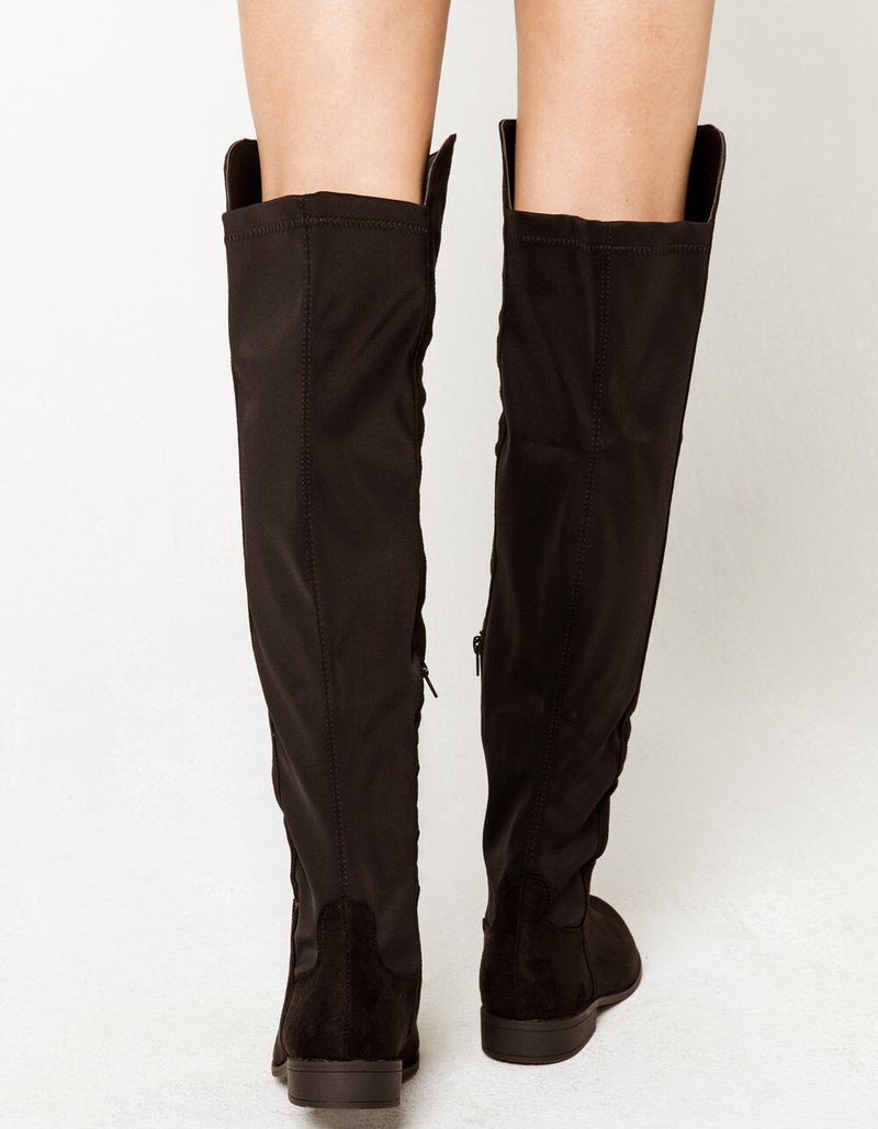 WILD DIVA 50/50 Over The Knee Womens Flat Boots image number 2
