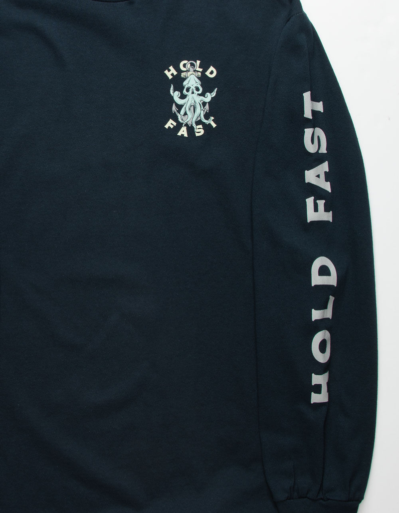DEATH COAST SUPPLY Hold Fast Navy Mens T-Shirt image number 1