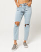 SKY AND SPARROW Ripped Mom Jeans image number 3