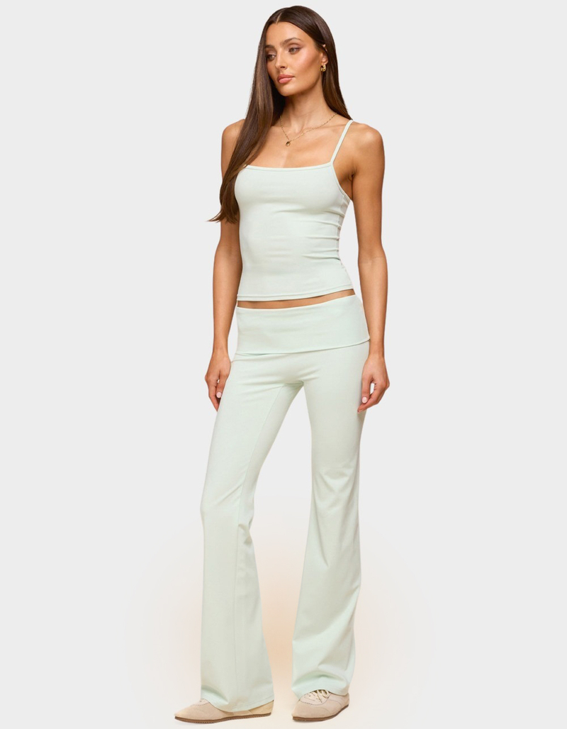 EDIKTED Oriane Foldover Flared Leggings image number 4