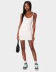 EDIKTED Adele Open Back Ribbed Mini Dress image number 3