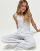 FULL TILT Ditsy Girls Wide Leg Thermal Pants image number 4