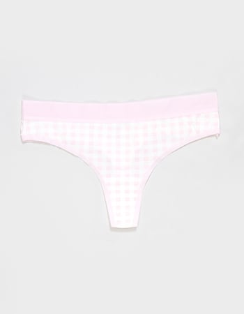 FULL TILT Cotton Sport Waistband Thong Primary Image