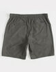 VISSLA Hemp No See Ums Mens Charcoal Elastic Shorts image number 2