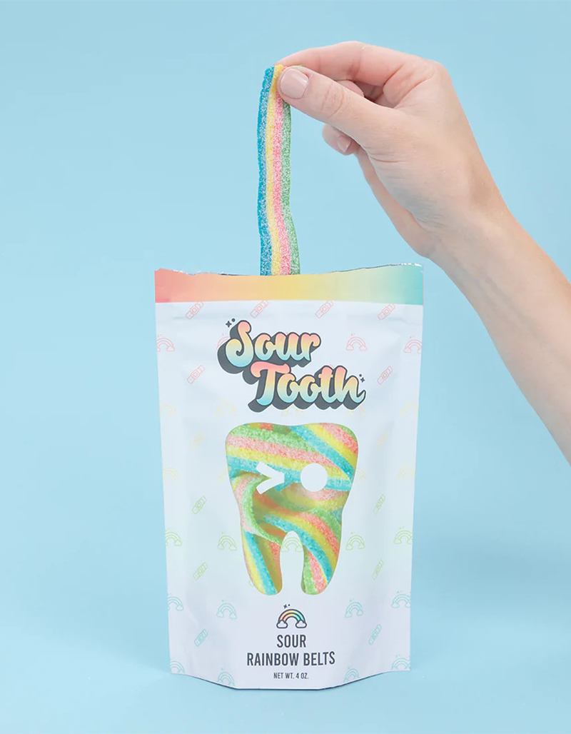 SOUR TOOTH Sour Rainbow Belts Candy image number 2