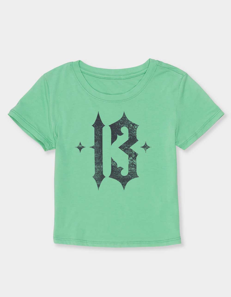 13 Distressed Womens Baby Tee image number 0