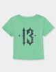 13 Distressed Womens Baby Tee image number 1