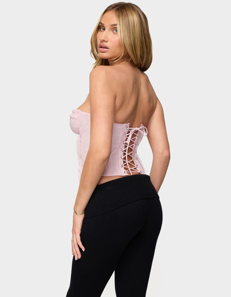 EDIKTED Naliah Raw Edge Strapless Corset image number 2