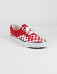 VANS Checkerboard Era Racing Red Shoes image number 2