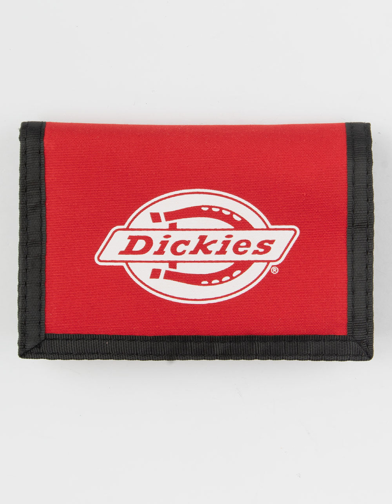 DICKIES Washed Nylon Red Trifold Wallet image number 0