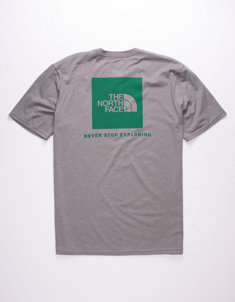 THE NORTH FACE Red Box Heather & Midnight Green Mens T-Shirt image number 1