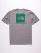 THE NORTH FACE Red Box Heather & Midnight Green Mens T-Shirt image number 2