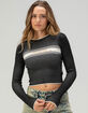GUESS ORIGINALS Womens Ribbed Long Sleeve Top image number 1