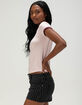 TILLYS Womens Solid Ringer Tee image number 3