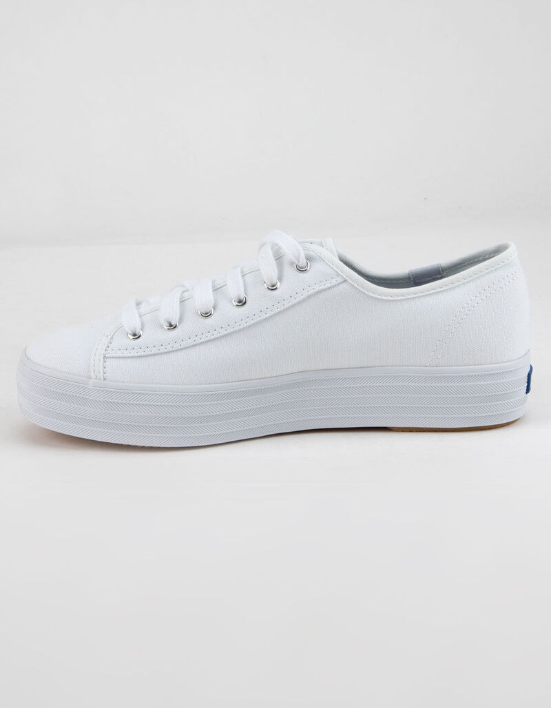 KEDS Triple Kick White Womens Platform Shoes - WHITE - 320184150
