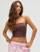 BOZZOLO Lace Trim Womens Tube Top image number 1