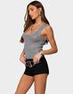 EDIKTED Eleora Sequin Knit Tank Top image number 2