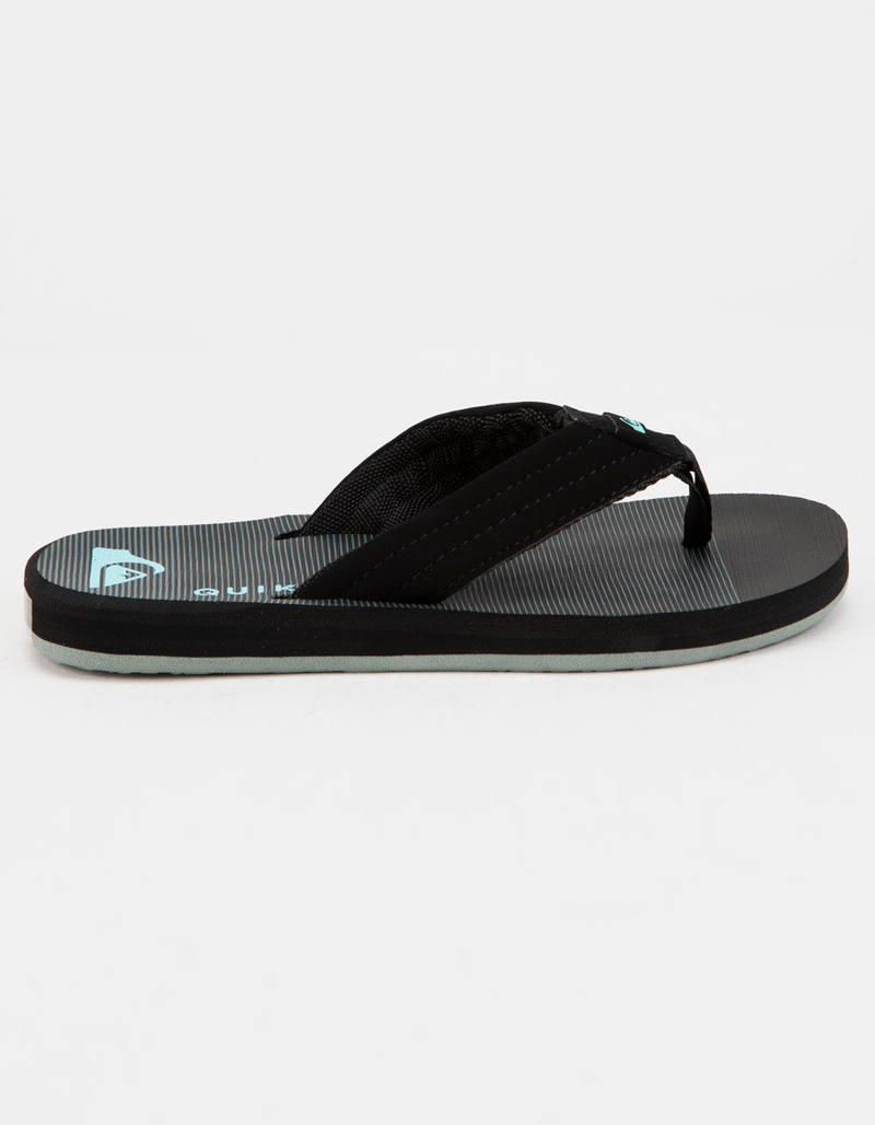 QUIKSILVER Carver Print Black & Blue Boys Sandals image number 2
