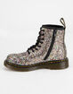 DR. MARTENS 1460 Chunky Silver Glitter Girls Boots image number 3