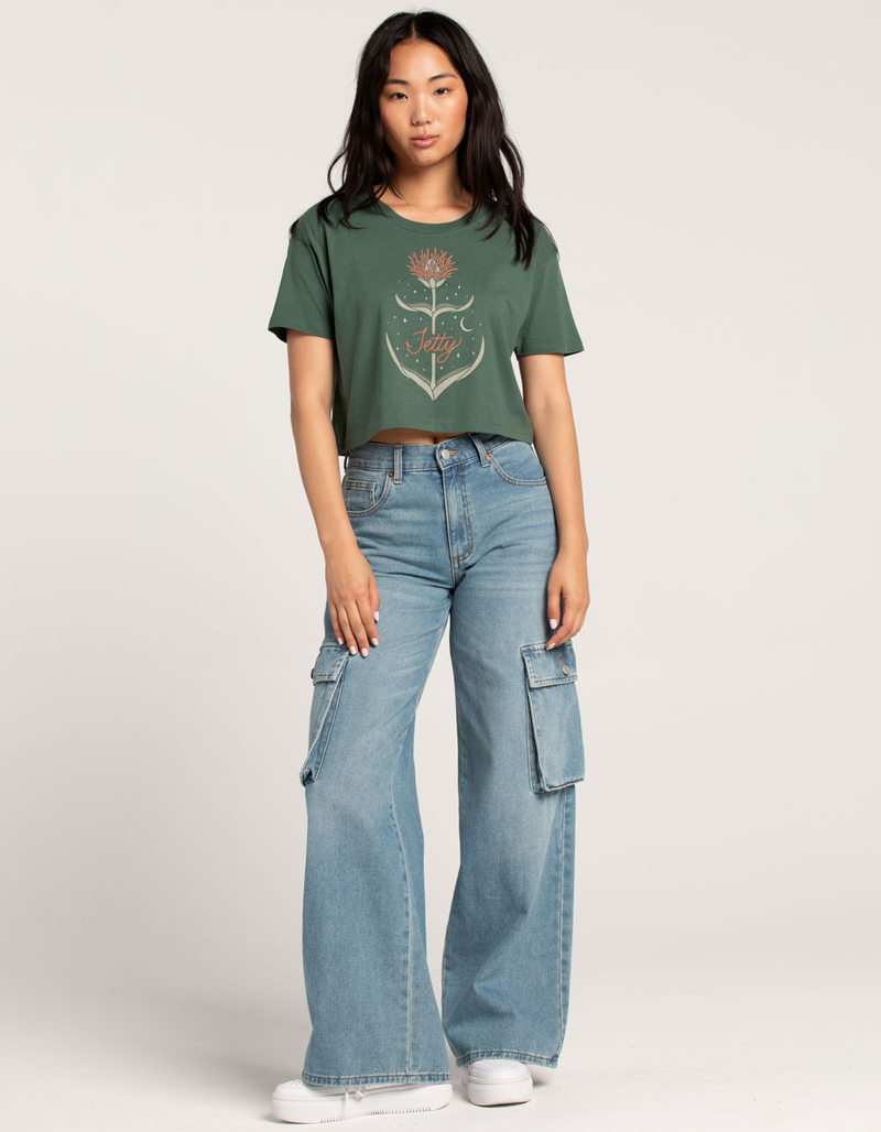 JETTY Nightbloom Womens Boxy Crop Tee image number 3