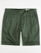 VOLCOM Frickin Drifter Mens Dark Green Shorts image number 2