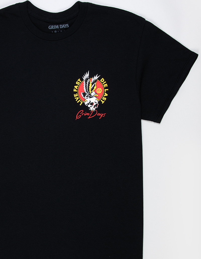 GRIM DAYS Live Fast Mens Tee image number 3