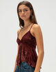 BDG Urban Outfitters Celia Devoré Womens Babydoll Top image number 4