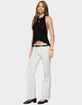 EDIKTED Romily Polka Dot Low Rise Jeans image number 4