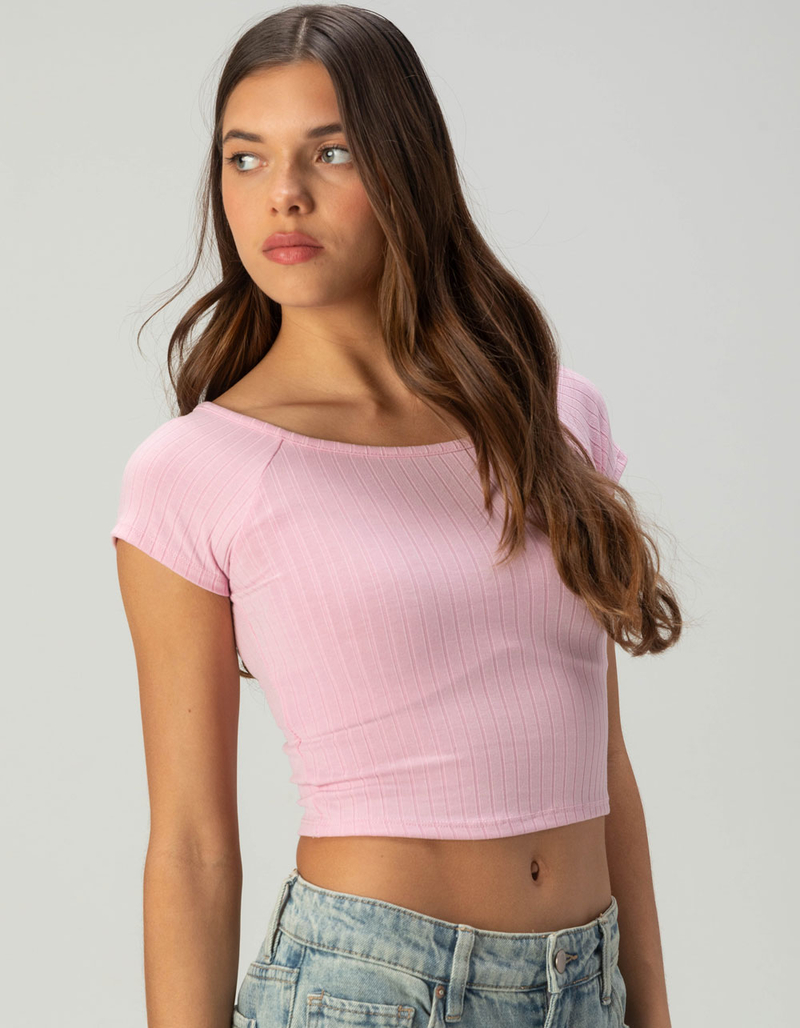 TILLYS Boat Neck Womens Tee image number 2