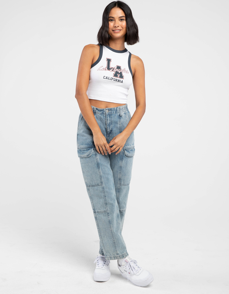 RSQ LA Womens Ringer Tank Top image number 3