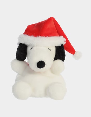 PALM PALS Peanuts Santa Snoopy Plush Toy Primary Image