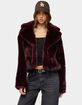 EDIKTED Kamilah Oversized Faux Fur Coat image number 1