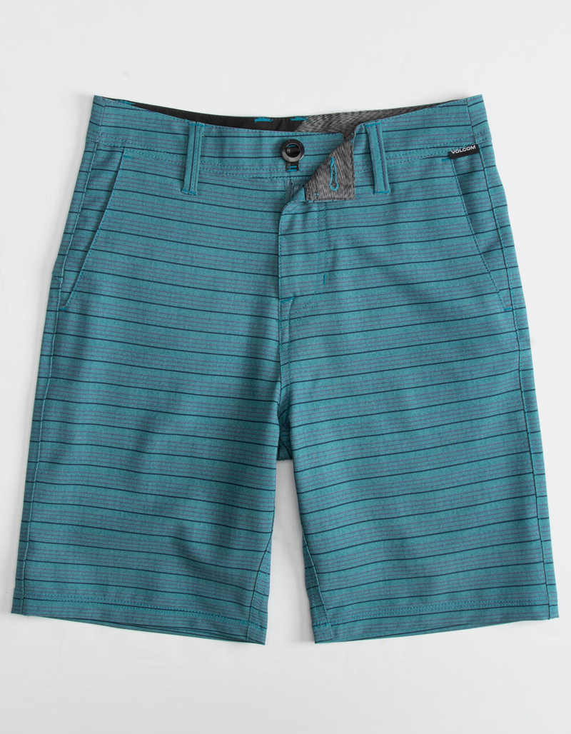 VOLCOM Frickin Surf N Turf Mix Boys Blue Shorts image number 0