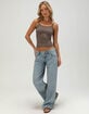 FULL TILT Seamless Stripe Womens Cami image number 2