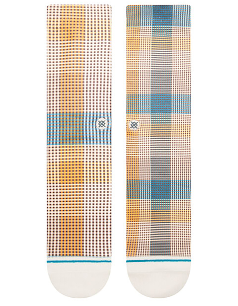 STANCE Tartan Mens Crew Socks image number 1