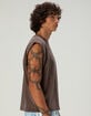 RSQ Mens Washed Crop Muscle Tee image number 5