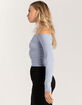 RSQ Womens Off Shoulder Long Sleeve Top image number 3