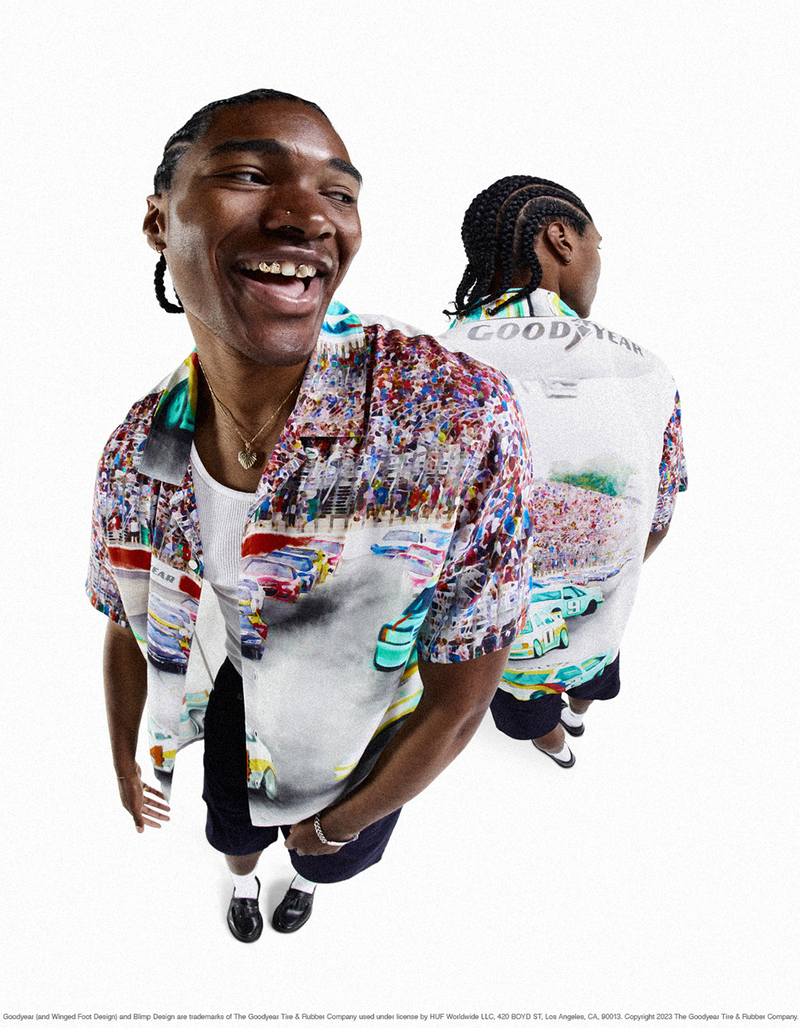 HUF x Goodyear Mens Button Up Shirt image number 0