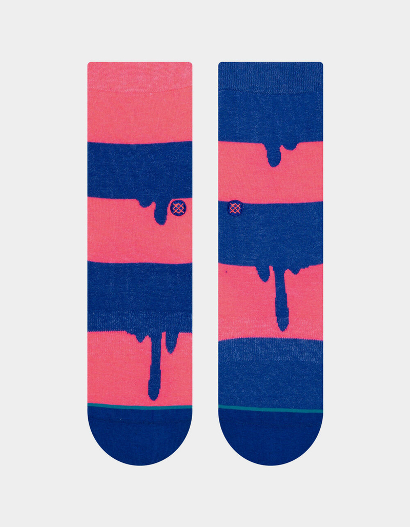 STANCE Dripper Blue Kids Crew Socks image number 1