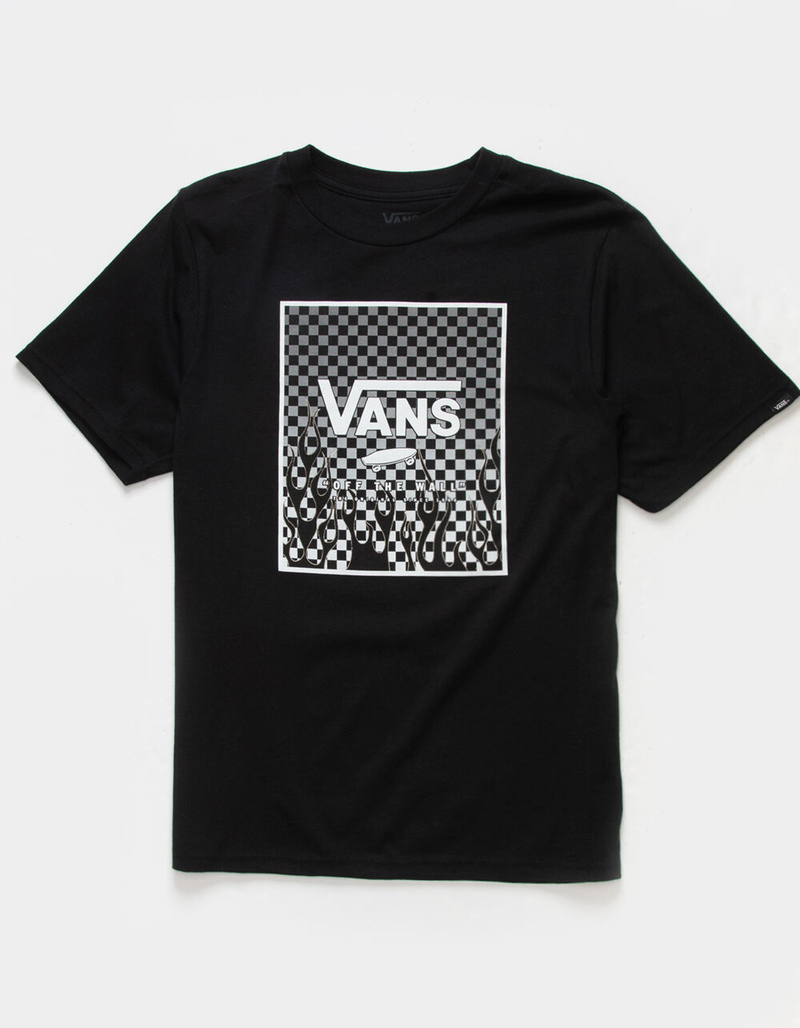 VANS Print Box Flames Boys Tee image number 0