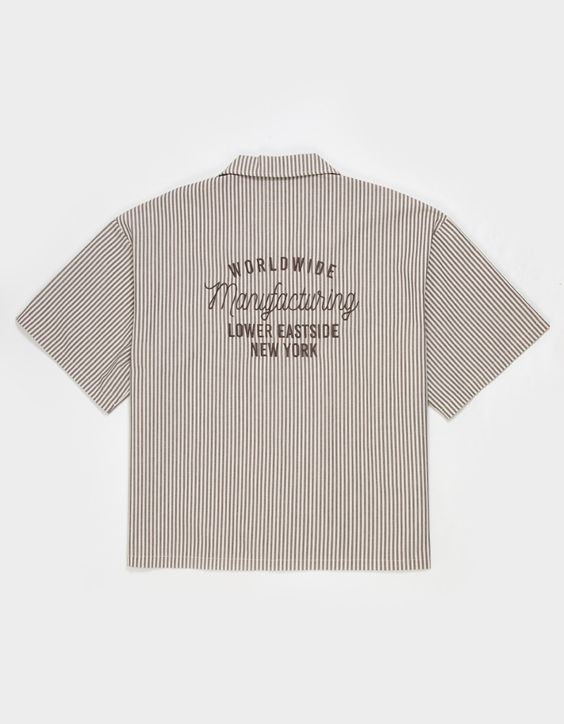 RSQ Mens Embroidered Button Up Shirt image number 3