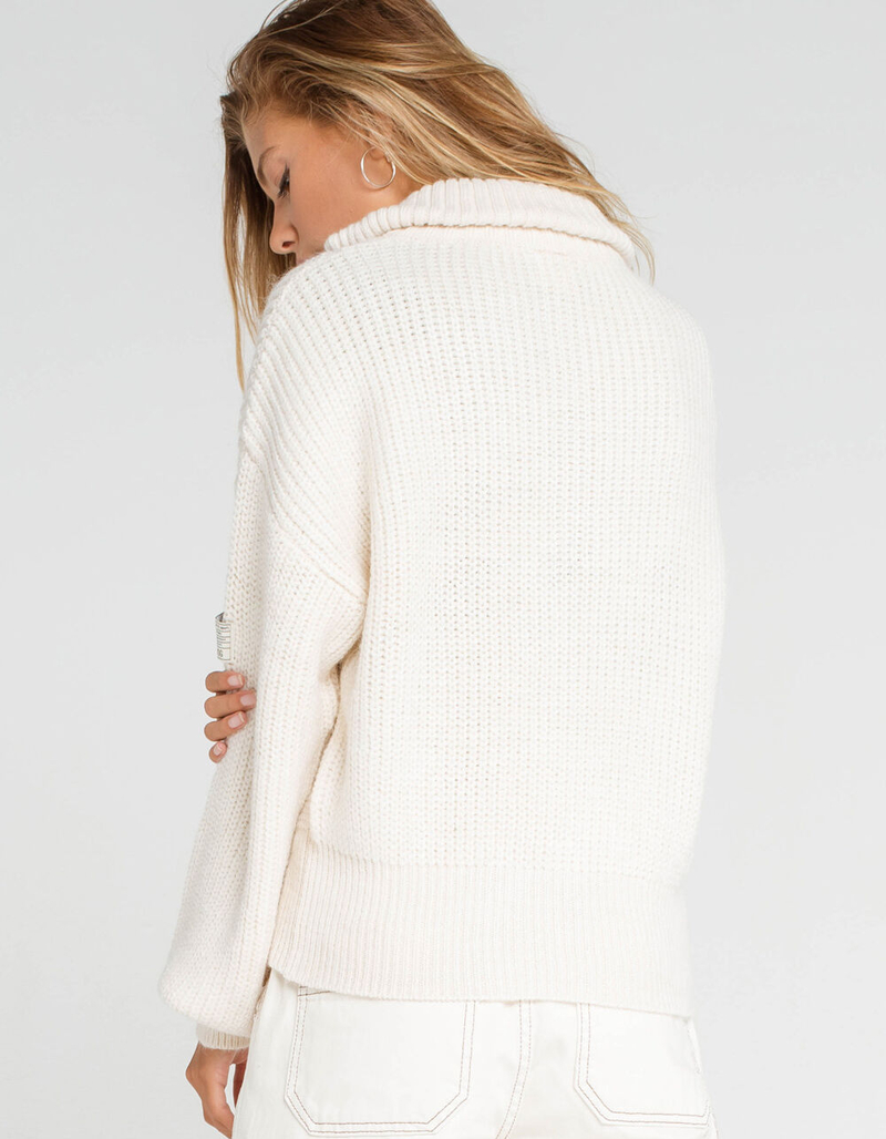 BDG Urban Outfitters Zip Up Fisherman Womens Sweater image number 2