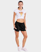 AC/DC Sketch Bolt Womens Cropped Baby Tee image number 2