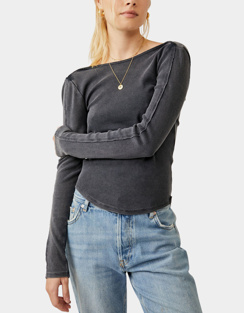 FREE PEOPLE We The Free Unapologetic Womens  Long Sleeve Tee image number 0