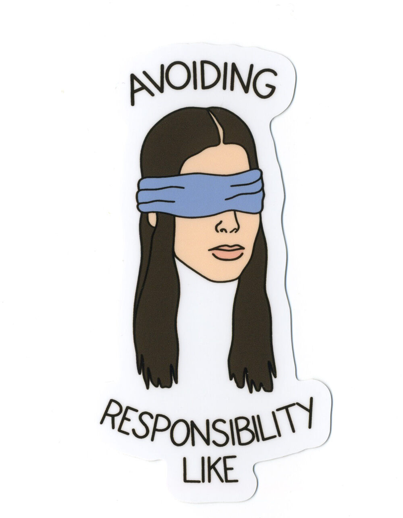 STICKIE BANDITS Avoiding Responsibility Sticker image number 0