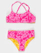 DAMSEL Texture Reversible Girls Bralette Bikini Set image number 2