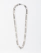BLUE CROWN Figaro Chain Silver Necklace image number 1