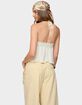 EDIKTED Textured Iridescent Babydoll Halter Top image number 3