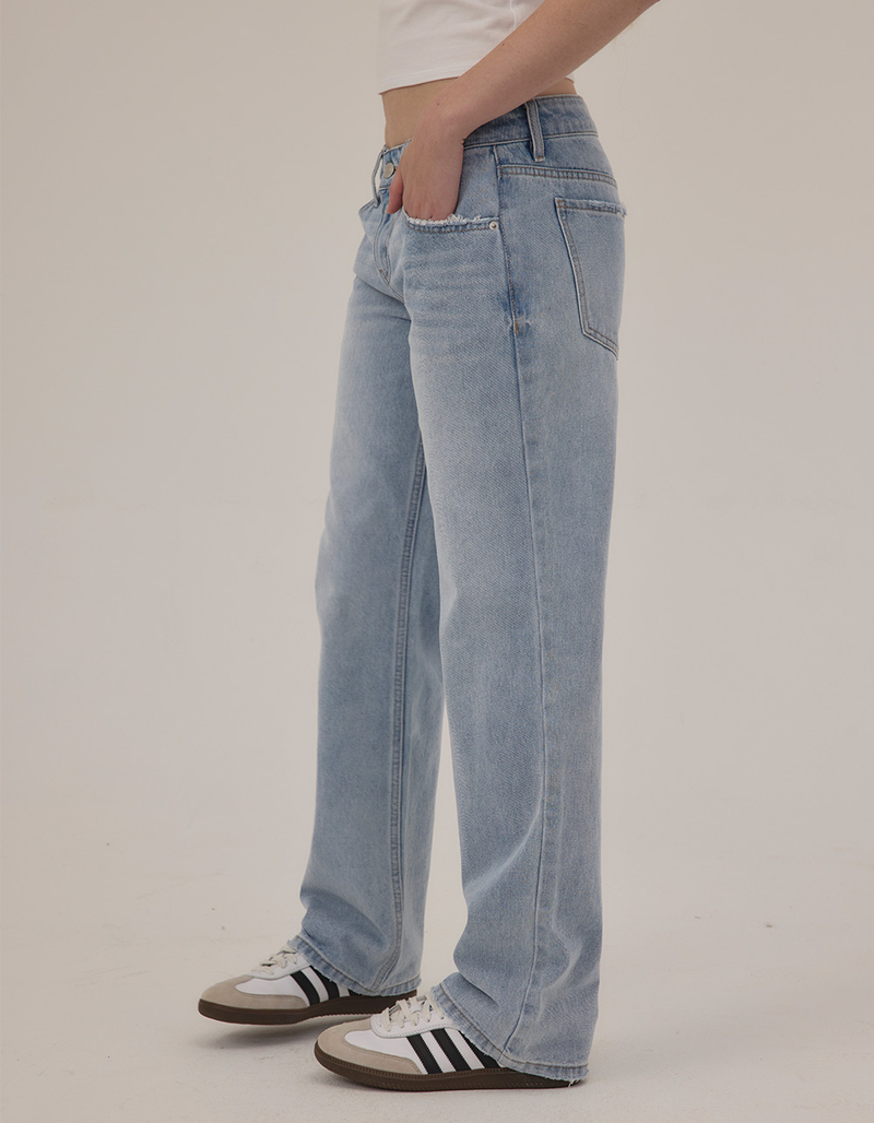 RSQ Womens Low Rise Loose Straight Jeans image number 2